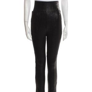 NICHOLAS straight leg metallic pants